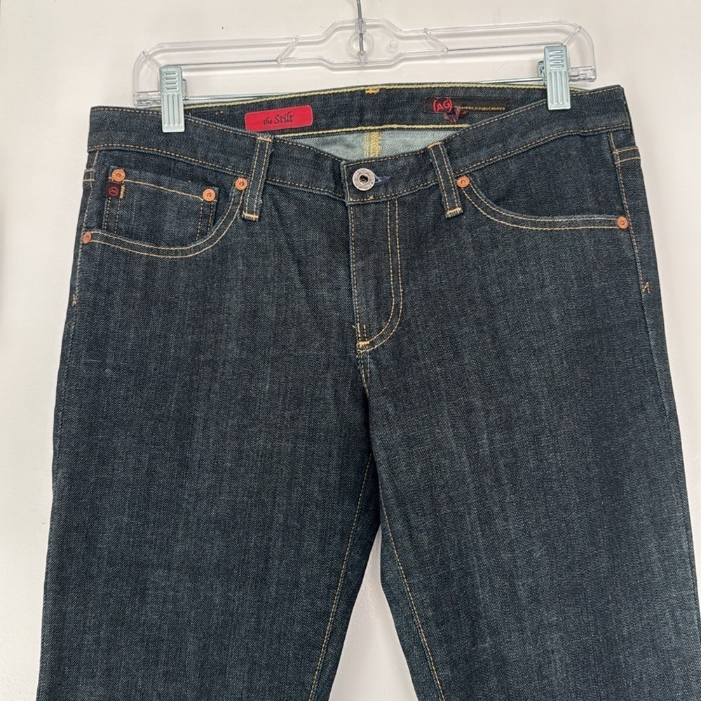 ag Adriano Goldschmied “the stilt” straight leg dark wash jeans size 29R - Picture 14 of 16